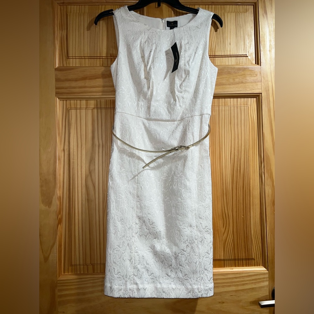 NY&Co. White Lacy Dress-NWT